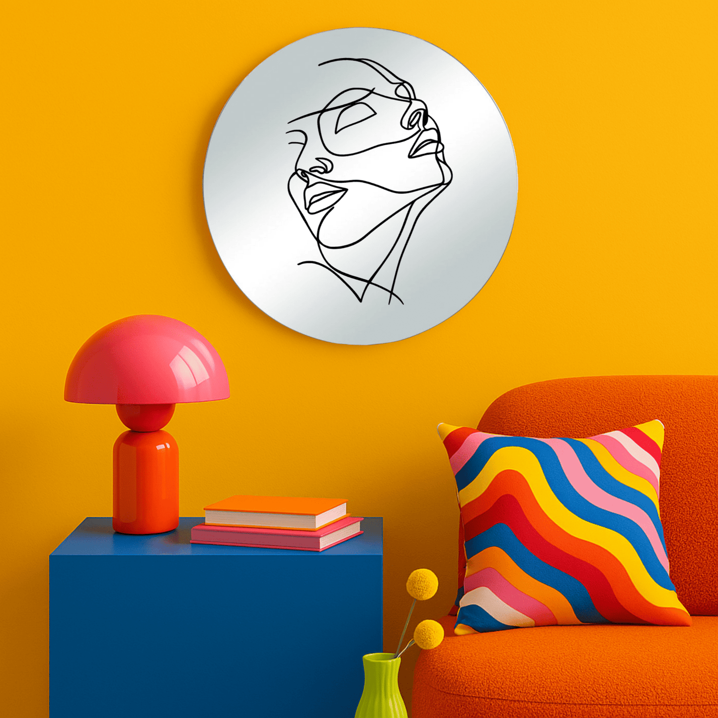 Miroir mural - Lineart double face - double éclat