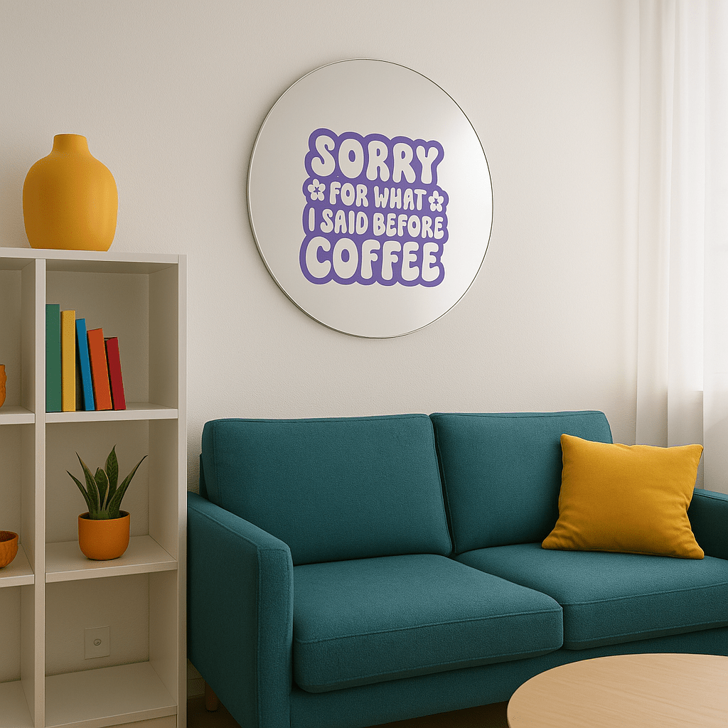 Miroir mural - sorry - double éclat