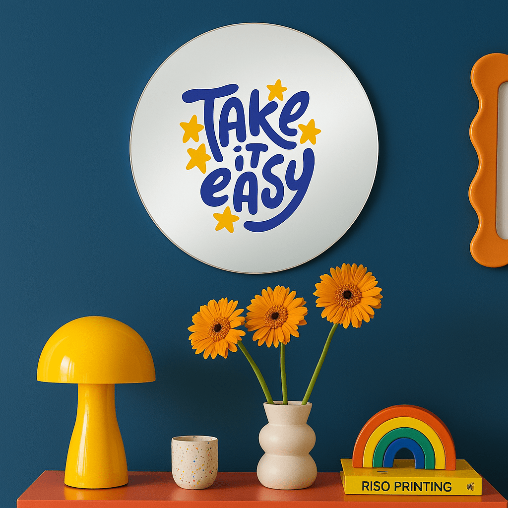 Miroir mural - Take it Easy - double éclat