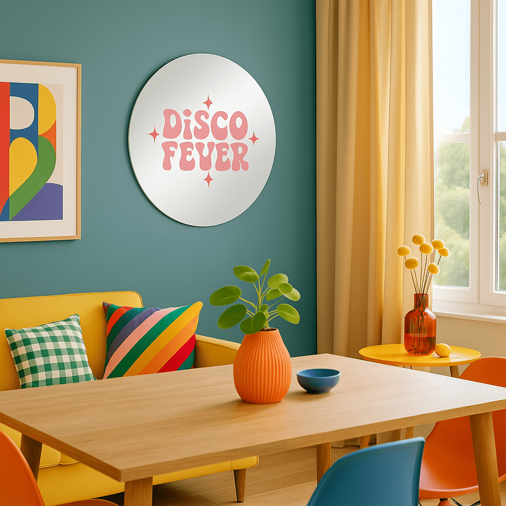 Miroir mural - Disco Fever - double éclat