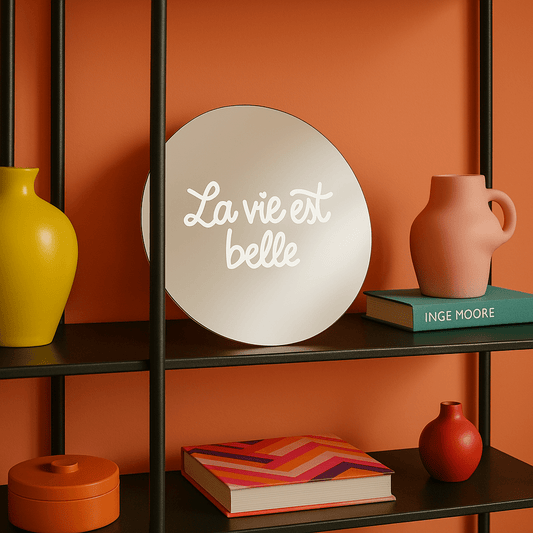 Miroir mural - La vie est belle - double éclat