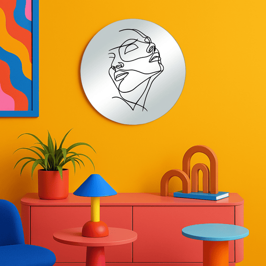 Miroir mural - Lineart double face - double éclat