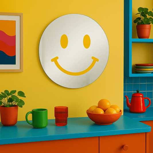 Miroir mural - Smiley face - double éclat