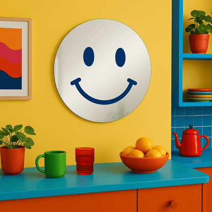 Miroir mural - Smiley face - double éclat