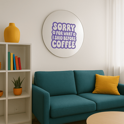 Miroir mural - sorry - double éclat