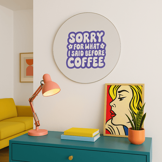 Miroir mural - sorry - double éclat