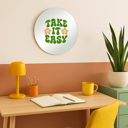 Miroir mural - Take it easy - double éclat